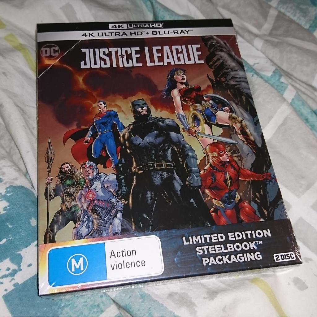 正義聯盟(4K UHD+BD藍光鐵盒限定版)權力的遊戲-傑森摩莫亞、神力女超人1984蓋兒加朵。查克史奈德。DC蝙蝠俠
