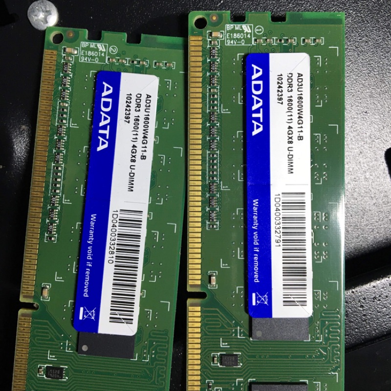 ADATA DDR3-1600 4G*2