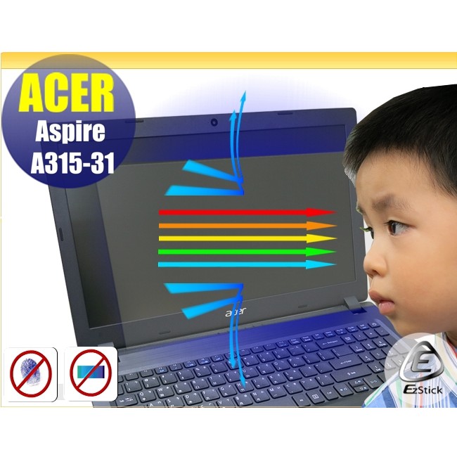 【EZstick】ACER A315 A315-31 防藍光螢幕貼 (可選鏡面或霧面)