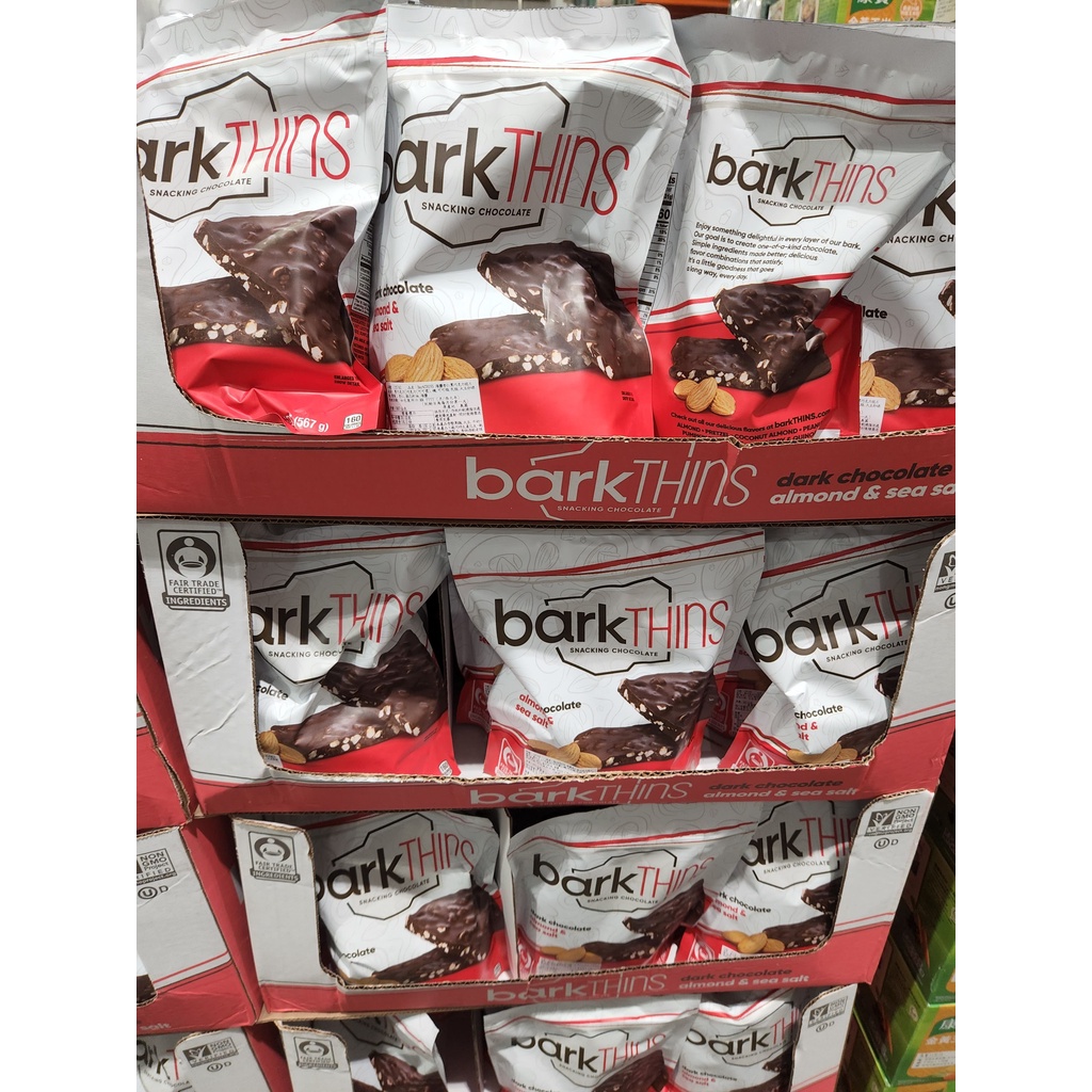 [高雄STY代購] Costco 好市多 Barkthins 海鹽杏仁黑巧克力脆片