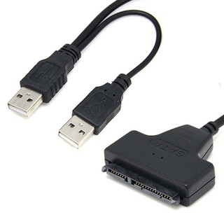 【現貨免運】USB 2.0至2.5英寸22 7 + 15串行ATA SATA 2.0 HDD / SSD轉接線