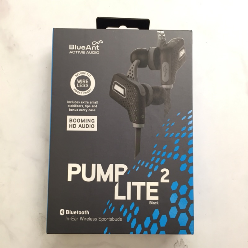 出清 超特惠 BlueAnt PUMP Lite 2 藍牙 運動 耳機 黑色