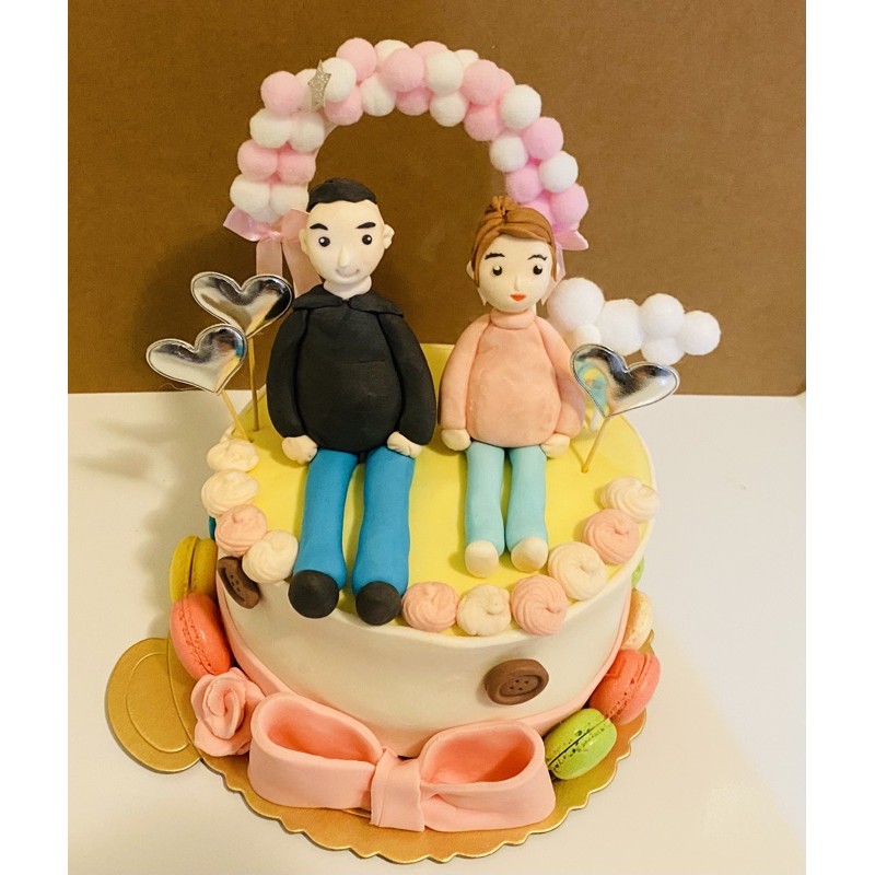 寇比造型蛋糕 情侶 人像 生日蛋糕 蛋糕 造型蛋糕