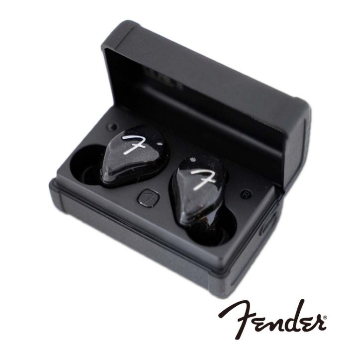 平廣 台灣公司貨保一年店可試聽 Fender TOUR 黑色 藍芽耳機 IPX4可APP聲調 真無線 耳機 3D打印外殼