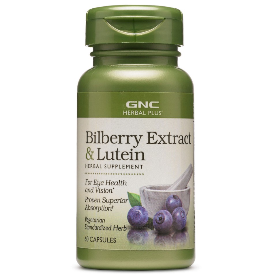 快速出貨 美國GNC 山桑子 葉黃素 Bilberry Extract &amp; Lutein 60顆
