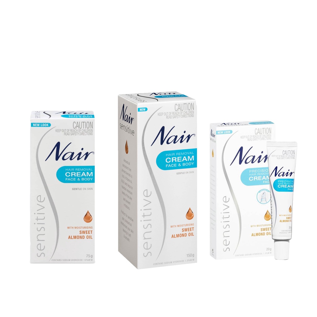 【NAIR 奈爾】敏感肌專用除毛膏 全身 臉部專用 沐浴款