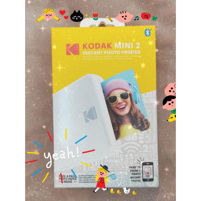 ✨全新未拆封✨KODAK 科達 Mini 2 口袋相印機🌈白色（內附8張相片紙）