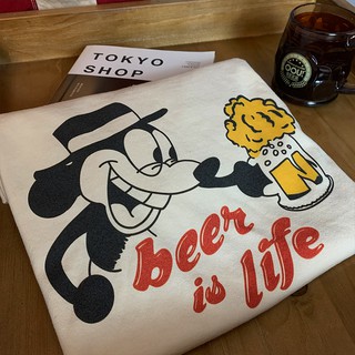 竹北 Goofing-off |美式 復古 惡搞 米奇 酒鬼生活 啤酒 old school 重磅 純棉短袖T
