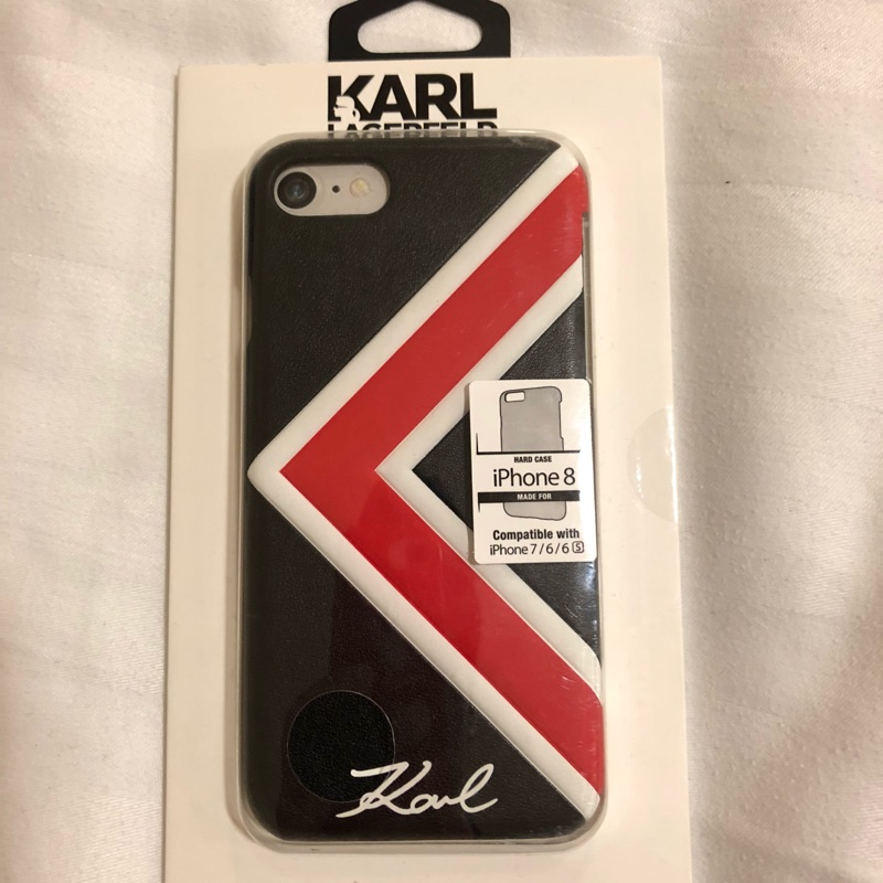 Karl Lagerfeld iPhone 手機殼 皮革材質 老佛爺 英國購回