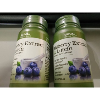 GNC Bilberry Extract & Lutein 山桑子60顆 葉黃素2024/01