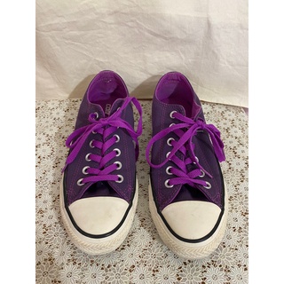 鞋 / converse 深紫色低筒帆布鞋(5 1/2)