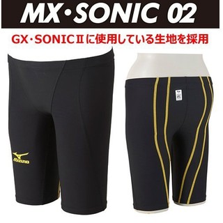 ~有氧小舖~MIZUNO美津濃MX.SONIC 02進階四角泳褲黑x黃N2MB601194 國際FINA認證