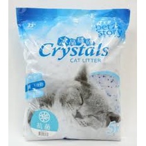 寵物物語PetStory-冰晶貓砂，水晶砂，抑制細菌孳生，吸收力、除臭力強，抗菌&amp;薰衣草，5kg