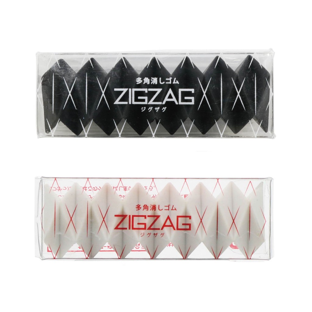 【CHL】SUN-STAR ZIGZAG 多角度橡皮擦 尖角設計橡皮擦 環保橡皮擦 橡皮擦 白款 黑款