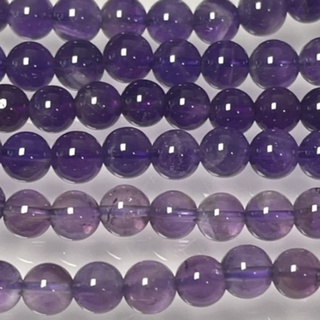 采禪水晶翡翠客製化手作坊-B168-6mm～6.5mm紫水晶 散珠子 半成品 DIY 飾品 配件 手工 編織 串珠 圓珠