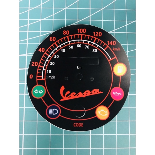 Vespa LXV 偉士牌 錶底貼紙 訂製款1