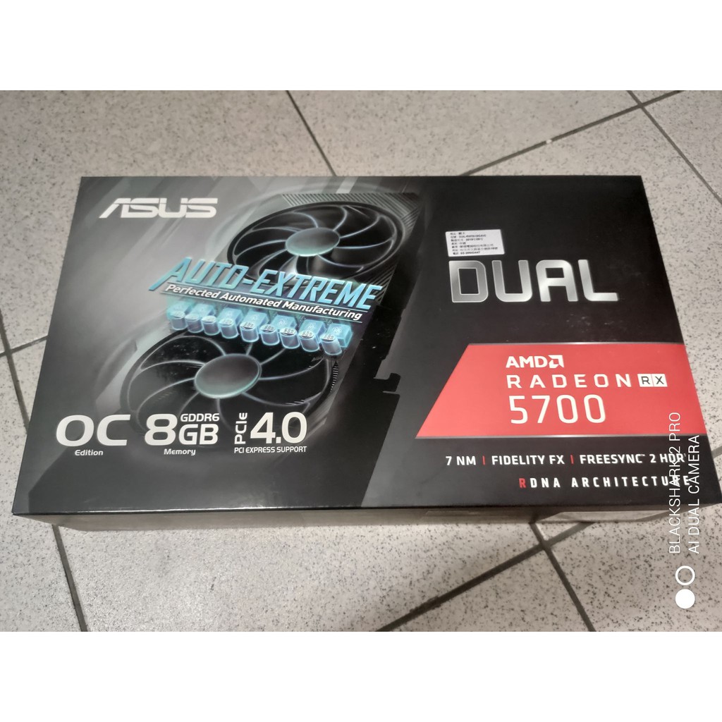 華碩 顯卡 DUAL RX5700 O8G EVO
