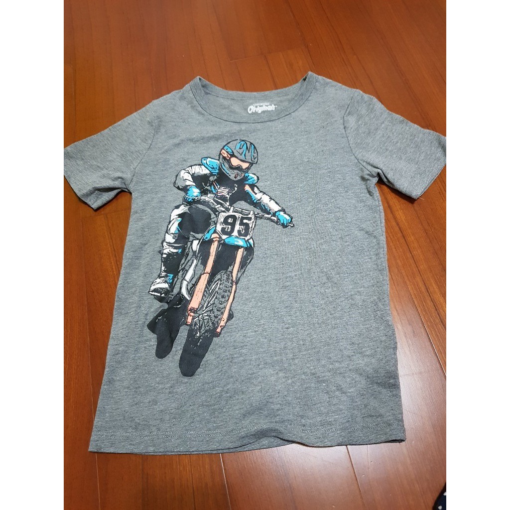 (二手) 男童 童裝 OshKosh Originals 摩托車越野騎士短袖T恤上衣 6