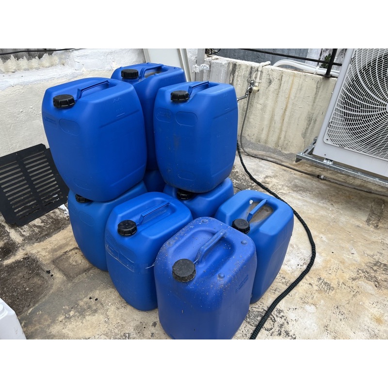 二手空桶20L 食品級HDPE加厚藍色化工桶 白色酒精桶 發酵桶 廢液桶