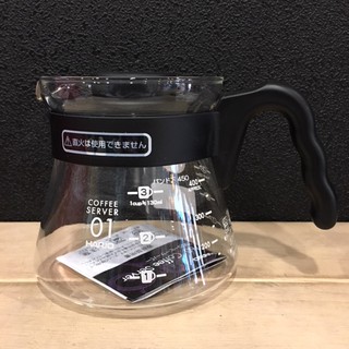 【卡拉拉】日本HARIO V60 好握 耐熱 玻璃壺 咖啡壺 下壺 茶壺 450ml 1-3杯用 VCS-01B