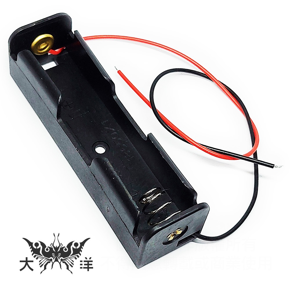 18650 1~4P (1~4只) 電池盒 18650鋰電池 1~4節/帶線串連 紅黑線 G-3397 1463A