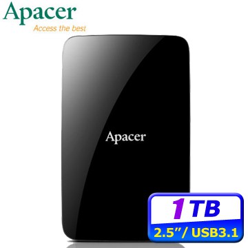 瘋殺~Apacer宇瞻 AC233 1TB USB3.1 2.5吋行動硬碟