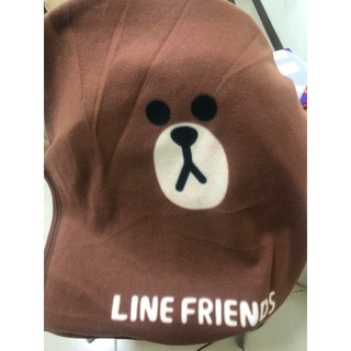 正版LINE FRIENDS熊大刷毛毯 冷氣毯