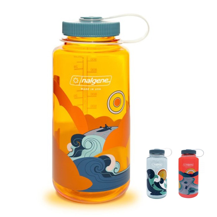 Nalgene 3款 復古風 1000cc 寬口水壺 1L 寬嘴 水瓶 TRITAN 不含BPA 682020 綠野山房