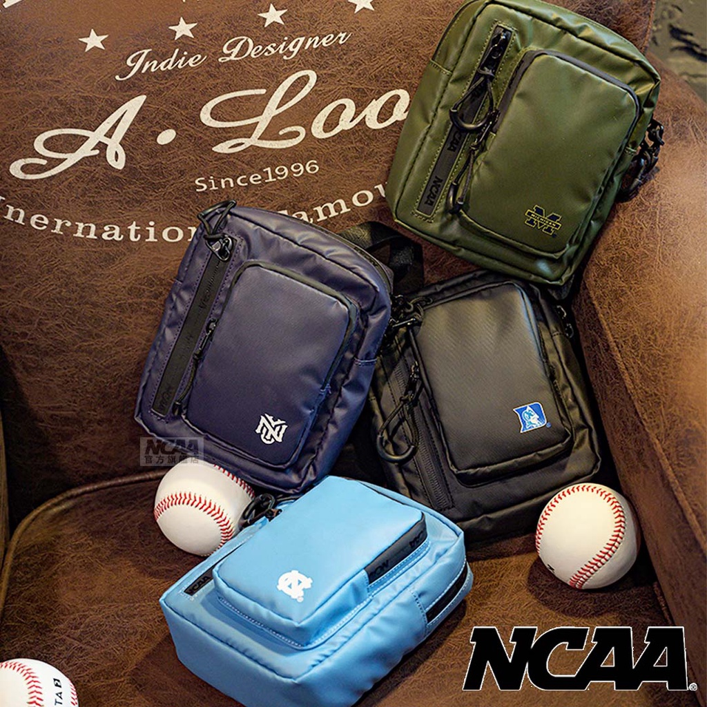 NCAA 皮料 小隊徽 側背 小方包 72255710 小帥包 隨身包 Duke MICHIGAN UNC NYC
