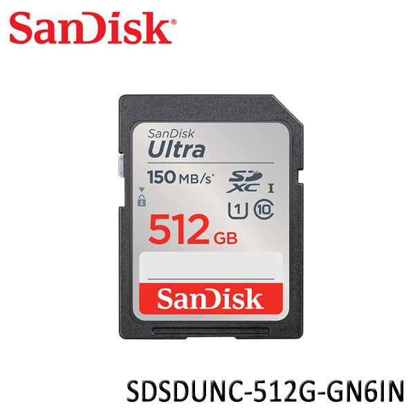 【3CTOWN】含稅公司貨 SanDisk 512G Ultra SD SDXC 512GB 記憶卡 新版150MB/s