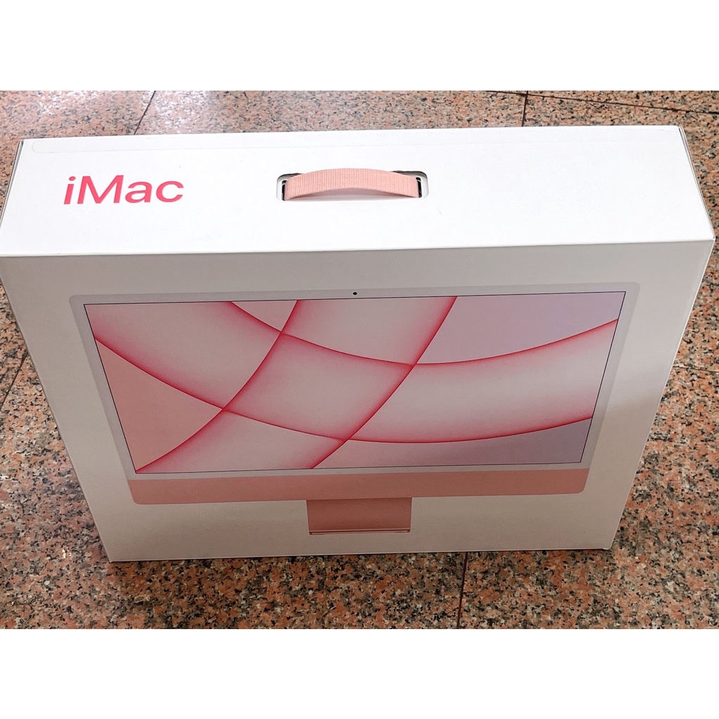 【直購價:41,900元】Apple 2021 iMac M1 24吋 8核心GPU, 8G/512G 粉色 (極新機)