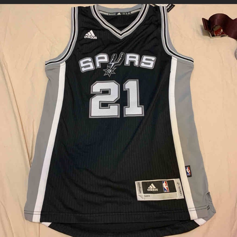 NBA 官網正版 聖安東尼奧 馬刺隊 Spurs 21號 Tim Duncan 鄧肯 青年版 Adidas 籃球衣