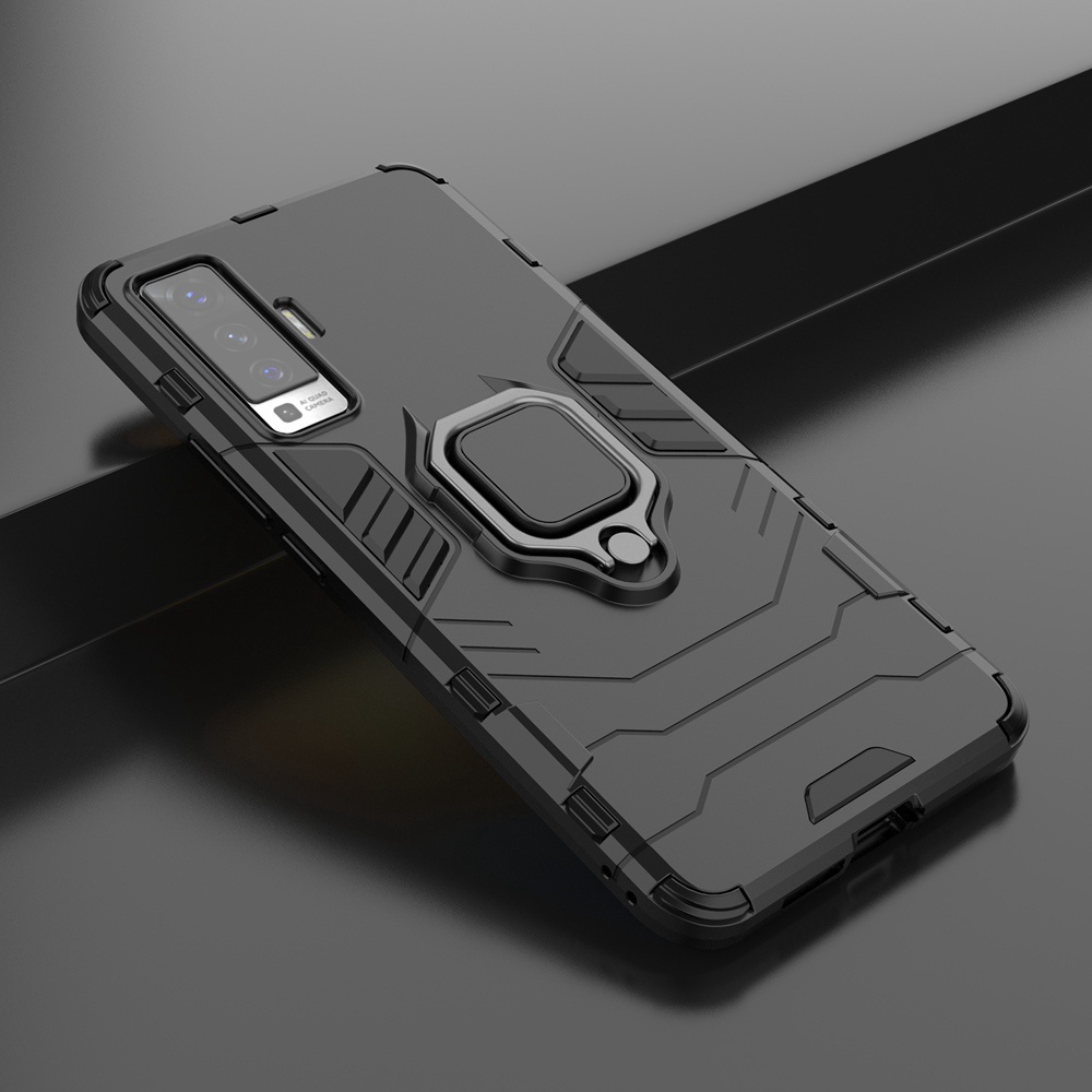 Vivo X50 Pro 手機殼 磁吸車用指環支架 Vivo X50 5G 防摔 保護殼 鋼鐵俠 盔甲殼 硬殼