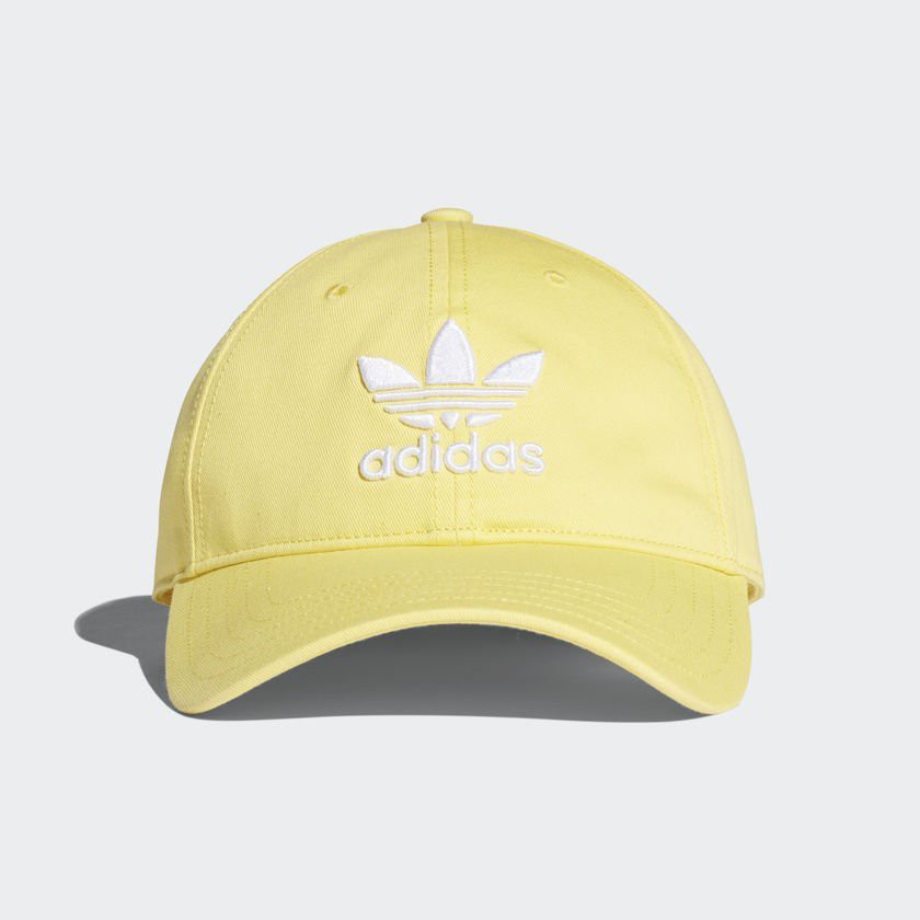 2018 3月 ADIDAS TREFOIL CLASSIC CAP 粉黃色 愛迪達 運動帽子 老帽 CD6974