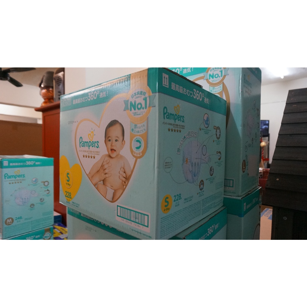 Pampers 幫寶適一級幫紙尿褲 S 號 228 片 日本境內版，特價$1,159