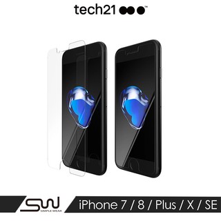 【英國Tech21】超衝擊EVO GLASS防撞玻璃保護貼-iPhone7/8/ SE2/ 7plus/8plus /X