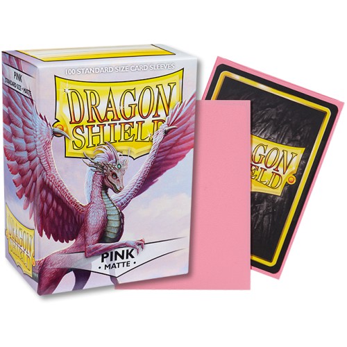 【集換式卡牌】【龍盾Dragon Shield】磨砂卡套標準尺寸(100入)-粉紅色