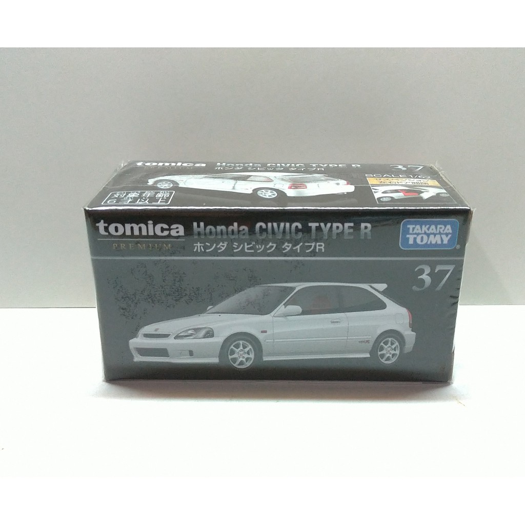 全新 現貨 TOMY TOMICA 37號 PREMIUM Honda Civic Type R 黑盒 本田 喜美 白色