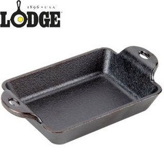 丹大戶外【LODGE】Rectangular Mini 10oz 15*10cm迷你荷蘭鑄鐵平底長方形焗烤盤 HMSRC