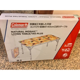 美國Coleman 自然風 抗菌摺桌/140cm 露營桌 野餐桌