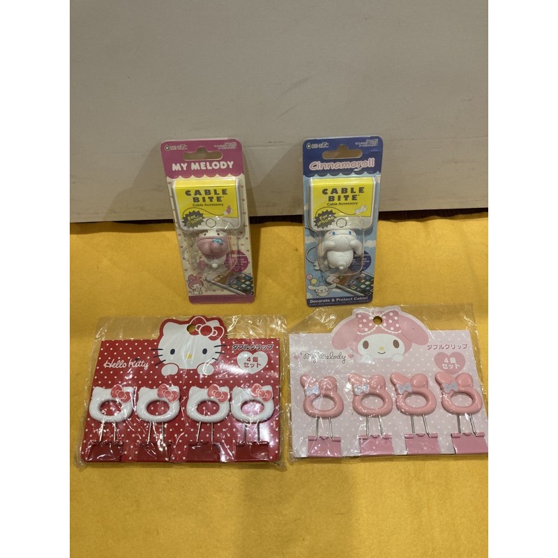 現貨全新日本正版三麗鷗Hello Kitty 美樂蒂 夾子 USB保護套