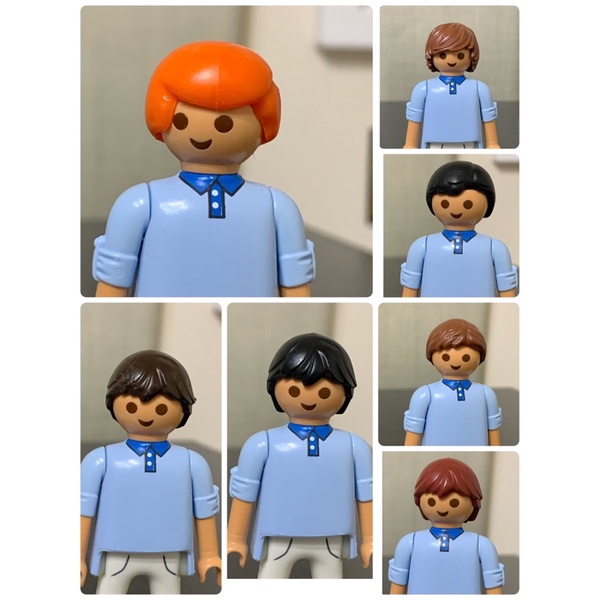 「玩具我最大」 （008）playmobil 二手零件 男生頭髮