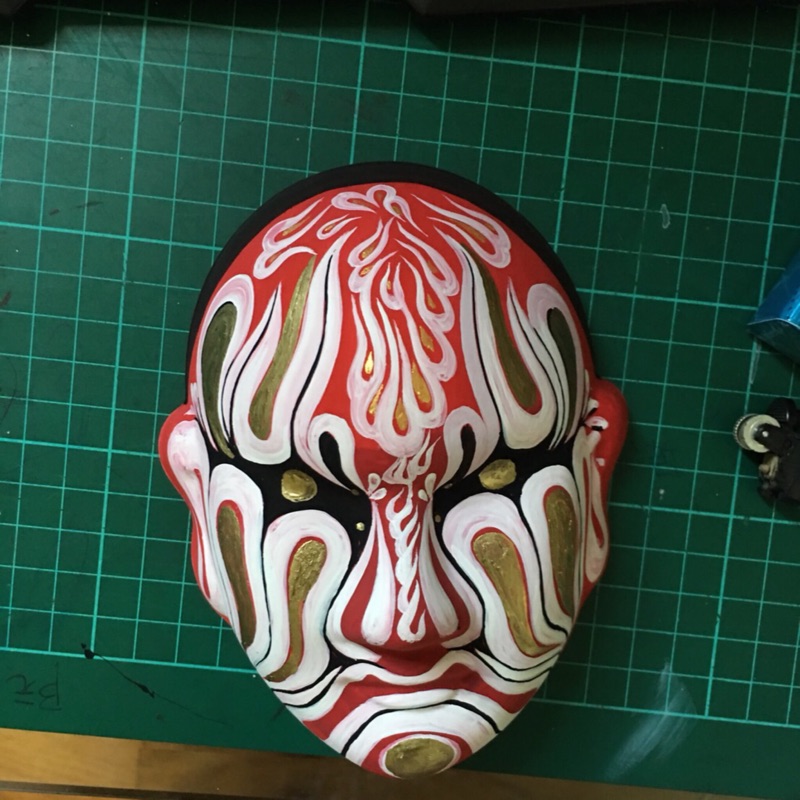 客製官將首手工繪畫面具 蝦皮購物