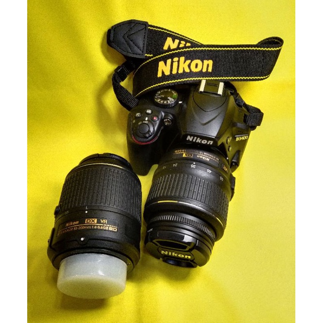 二手單眼相機/Nikon  D3400/雙鏡組/近全新/輕量化機身/免運費