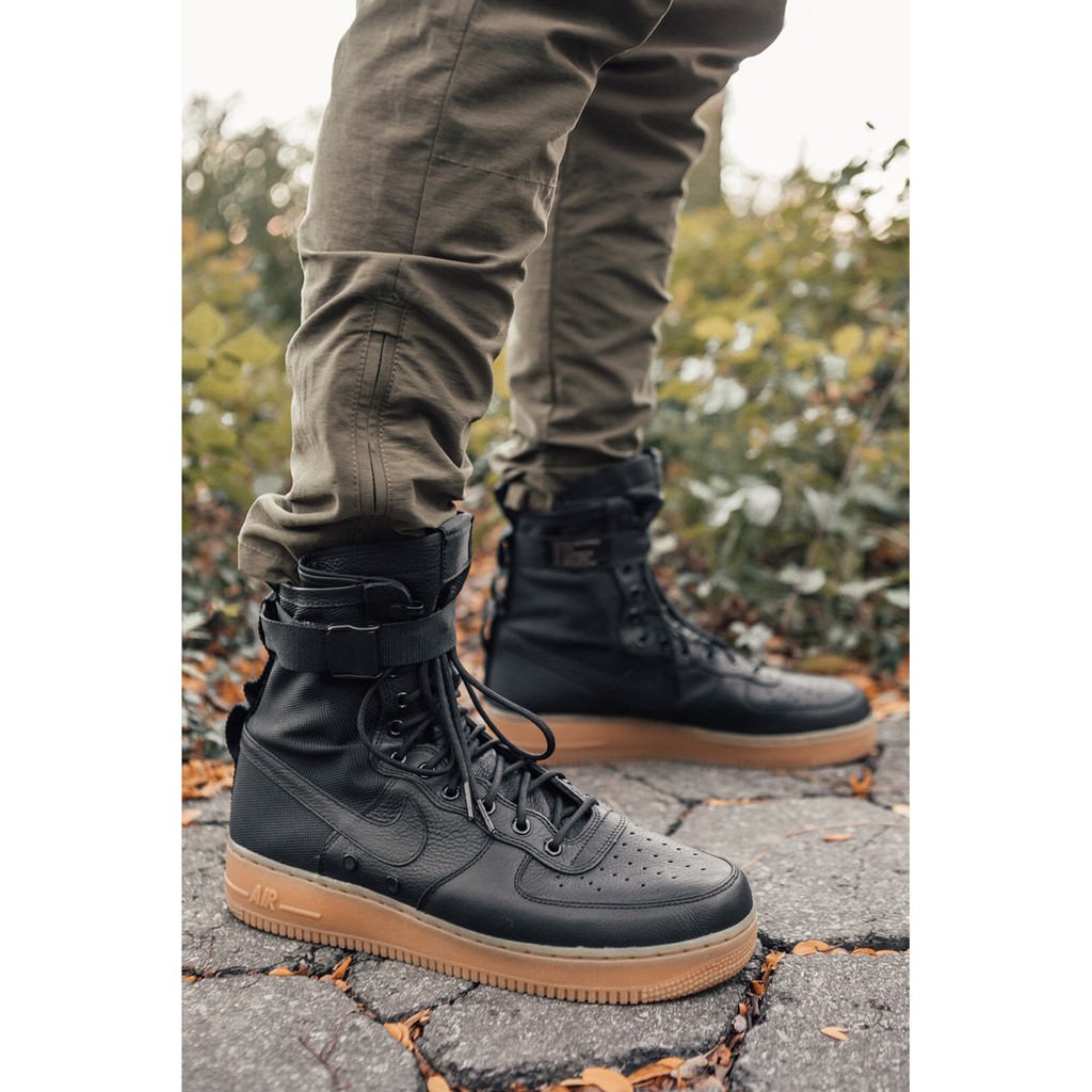 nike sf air force 1 black gum