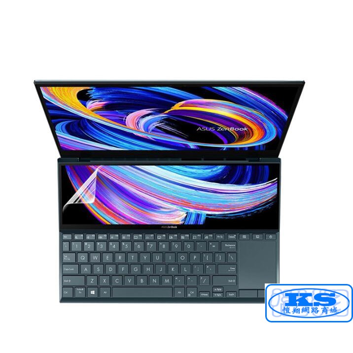 鍵盤膜 筆電鍵盤保護膜 適用 華碩 Asus ZenBook Pro Duo 14 UX482 UX482EG KS優品