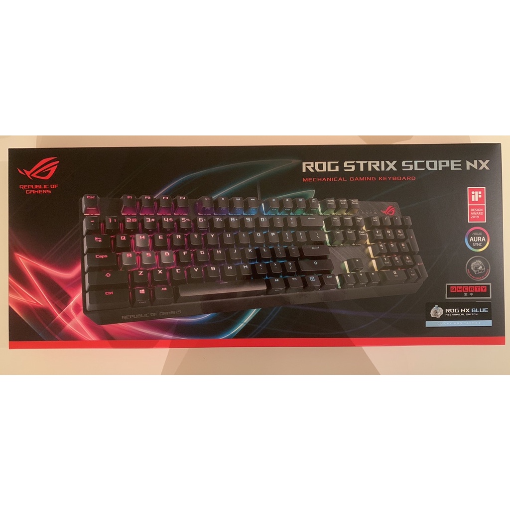 華碩 ASUS ROG STRIX SCOPE NX 機械電競鍵盤/Razer雷蛇 Keyboard Bag 鍵盤包