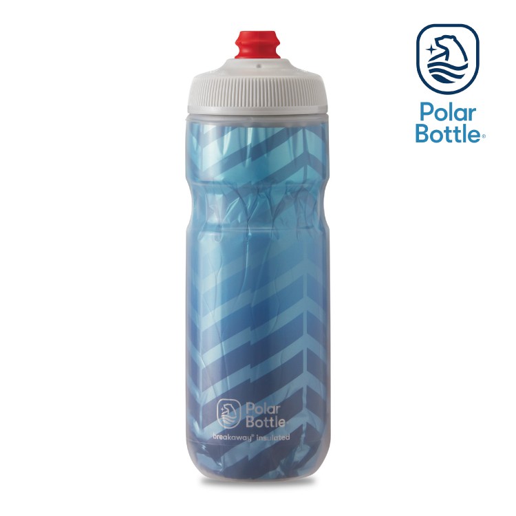 Polar Bottle 20oz 雙層保冷噴射水壺 Bolt 藍-銀 / 單車水壺 自行車水壺 保冷水壺