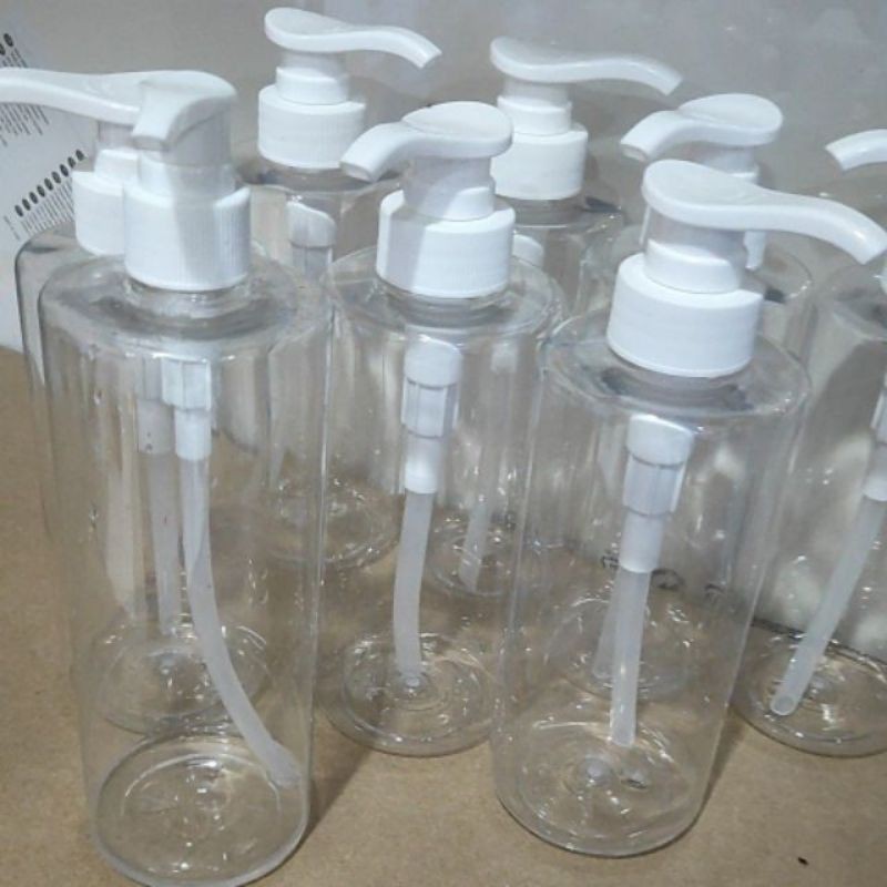 蝦皮代開發票 台灣製 500ml 乳液瓶 PET塑膠瓶（附壓頭）  按壓瓶～洗髮精 沐浴乳 洗碗精 洗手乳 分裝瓶 可鎖