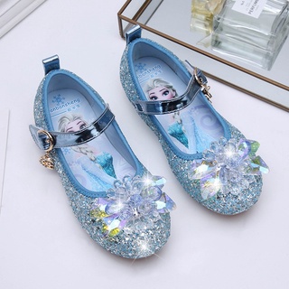 Feozen Shoes Princess Elsa Anna 鞋履 Bling Bling 兒童女孩水晶派對鞋